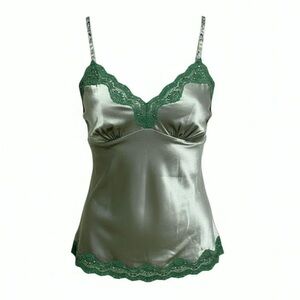 Gold Hawk Silk Cami w/ Embellished
Lace Trim (Green) • $145 MSRP
[Small]